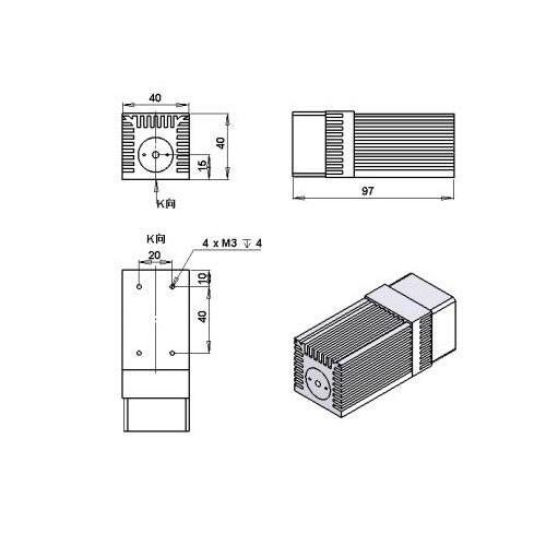 低コスト長い寿命 445nm 青色ダイオードレーザ CW 動作モード1~1000mW - ウインドウを閉じる